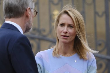 6 Ekim 2022 'de Çek Cumhuriyeti' nin Prag kentinde düzenlenen Avrupa Siyasi Topluluğu Toplantısına katılmak üzere Estonya Başbakanı Kaja Kthe geldi..