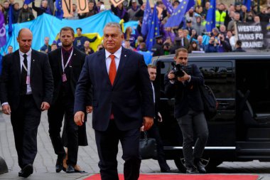 Macaristan başbakanı Viktor Orban, 7 Ekim 2022 'de Çek Cumhuriyeti' nin Prag kentinde düzenlenen gayri resmi devlet başkanları toplantısına katılmak üzere ülkeye geldi..