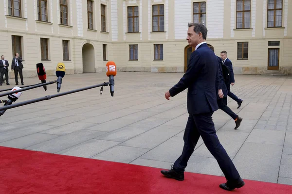 Primeiro Ministro Belga Alexander Croo Está Presente Uma Reunião Comunidade — Fotografia de Stock