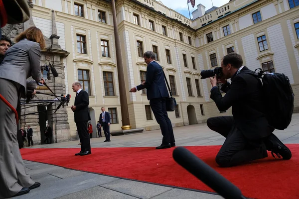 Olaf Scholz Német Kancellár 2022 Október Érkezik Európai Politikai Közösség — Stock Fotó