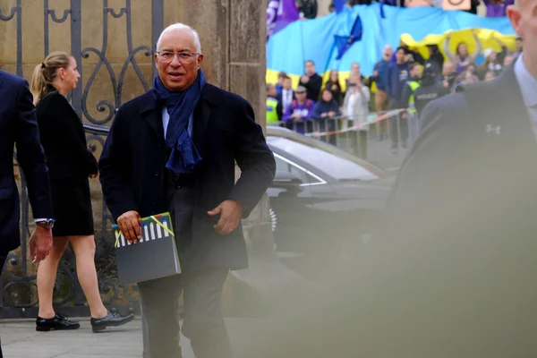 Primer Ministro Portugal Antonio Costa Llega Para Asistir Una Reunión — Foto de Stock