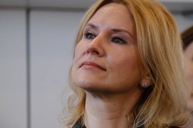 Ukrayna Temsilciler Meclisi Başkan Yardımcısı Olena KONDRATIUK 12 Ekim 2022 'de Belçika' nın Brüksel kentinde Avrupa Parlamentosu 'nu ziyaret etti..