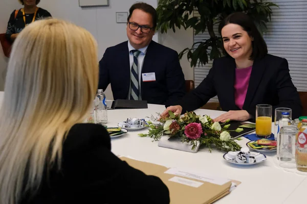 Annita Demetriou Voorzitter Van Het Huis Van Afgevaardigden Van Cyprus — Stockfoto