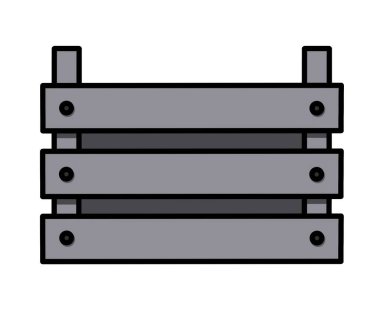 Delikli, gerçekçi, ahşap bir sebze sandığı. Meyve sandıklarının önü. Beyaz arka planda izole edilmiş sandık. Yiyecek depolamak ve taşımak için sandık. Düz biçim tasarımı