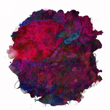 Soyut suluboya tasarımı, boyalı su dokusunu temizler..