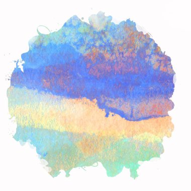 Soyut suluboya tasarımı, boyalı su dokusunu temizler..