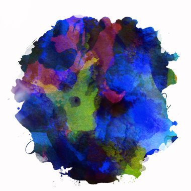 Soyut suluboya tasarımı, boyalı su dokusunu temizler..