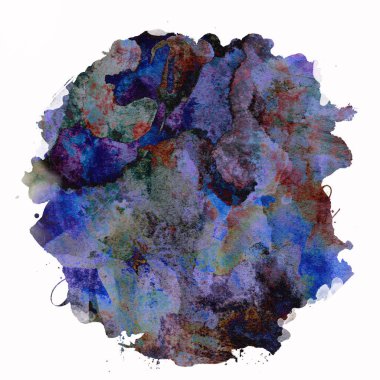 Soyut suluboya tasarımı, boyalı su dokusunu temizler..