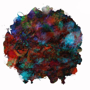 Soyut suluboya tasarımı, boyalı su dokusunu temizler..