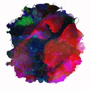 Soyut suluboya tasarımı, boyalı su dokusunu temizler..