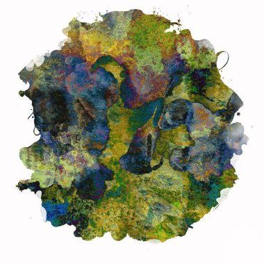 Soyut suluboya tasarımı, boyalı su dokusunu temizler..