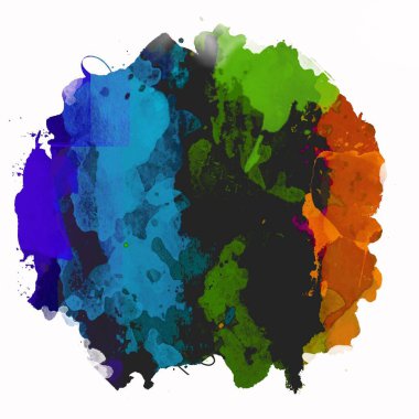 Soyut suluboya tasarımı, boyalı su dokusunu temizler..