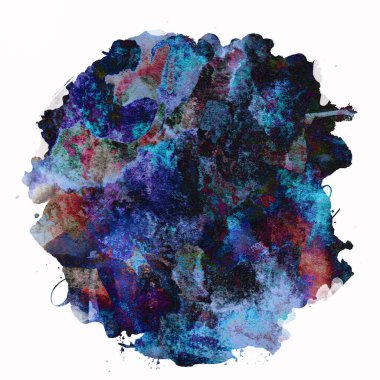 Soyut suluboya tasarımı, boyalı su dokusunu temizler..