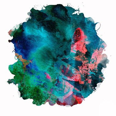 Soyut suluboya tasarımı, boyalı su dokusunu temizler..