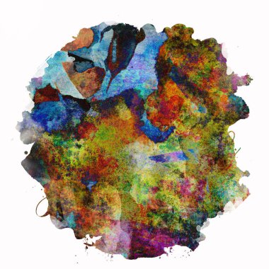 Soyut suluboya tasarımı, boyalı su dokusunu temizler..