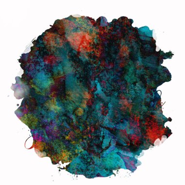 Soyut suluboya tasarımı, boyalı su dokusunu temizler..