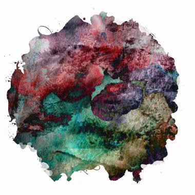 Soyut suluboya tasarımı, boyalı su dokusunu temizler..