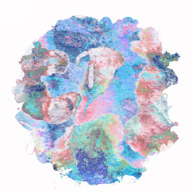 Soyut suluboya tasarımı, boyalı su dokusunu temizler..