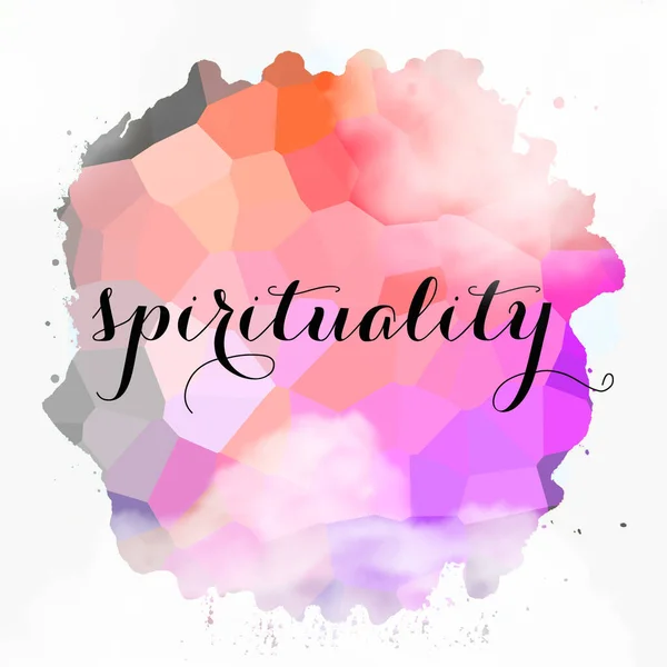 Spirituality Word Abstract Colorful Background — Stock Photo, Image