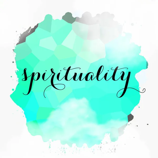 Spirituality Word Abstract Colorful Background — Stock Photo, Image