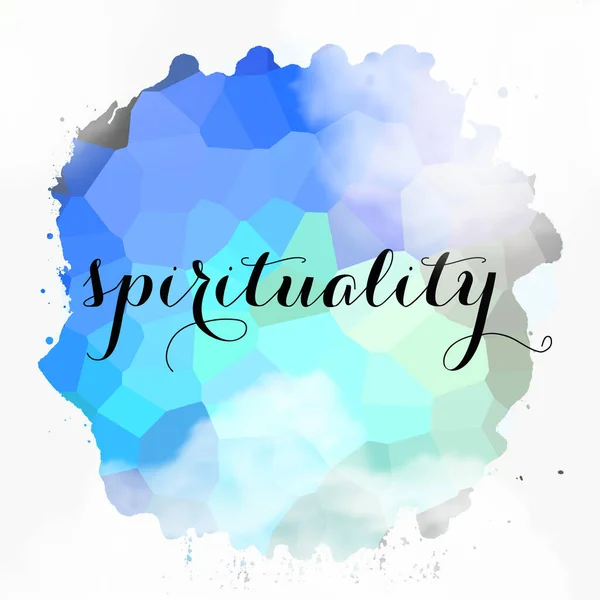 Spirituality Word Abstract Colorful Background — Stock Photo, Image