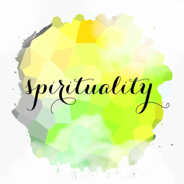 Spirituality Word Abstract Colorful Background — Stock Photo, Image