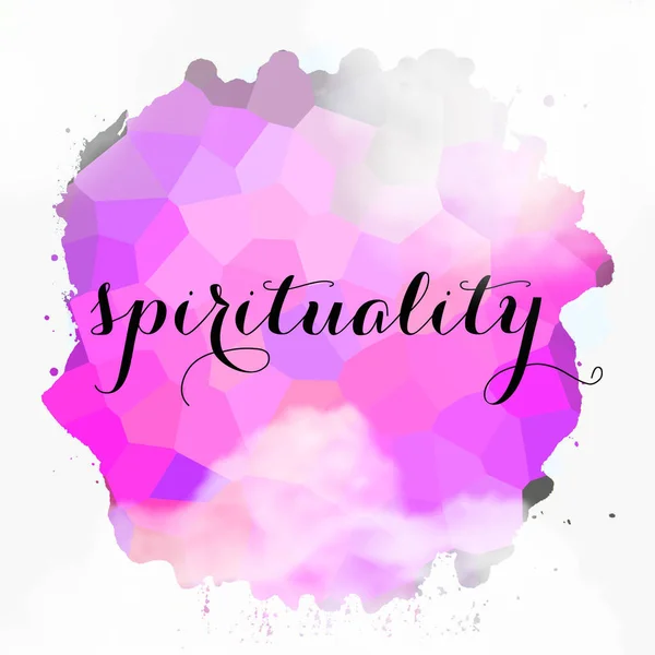 Spirituality Word Abstract Colorful Background — Stock Photo, Image