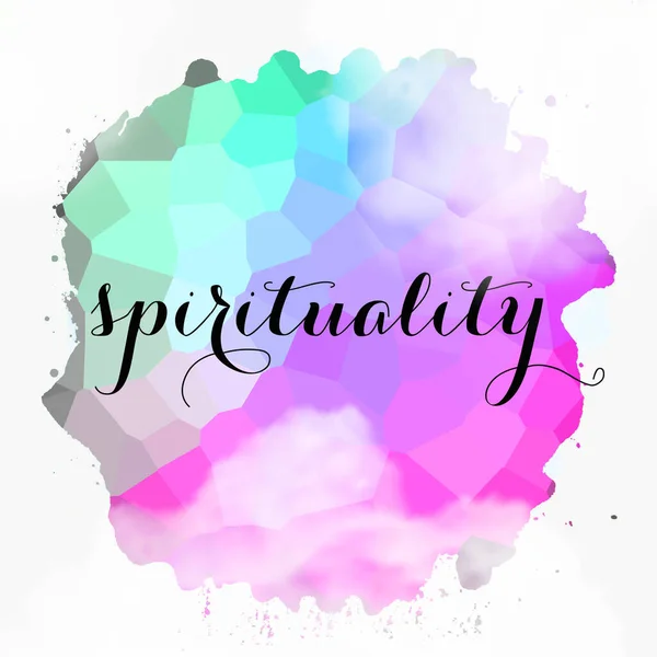 Spirituality Word Abstract Colorful Background — Stock Photo, Image