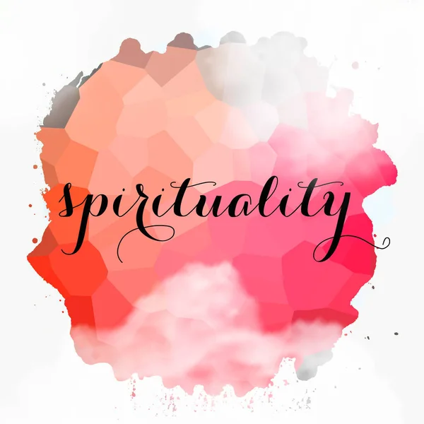 Spirituality Word Abstract Colorful Background — Stock Photo, Image