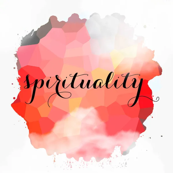 Spirituality Word Abstract Colorful Background — Stock Photo, Image