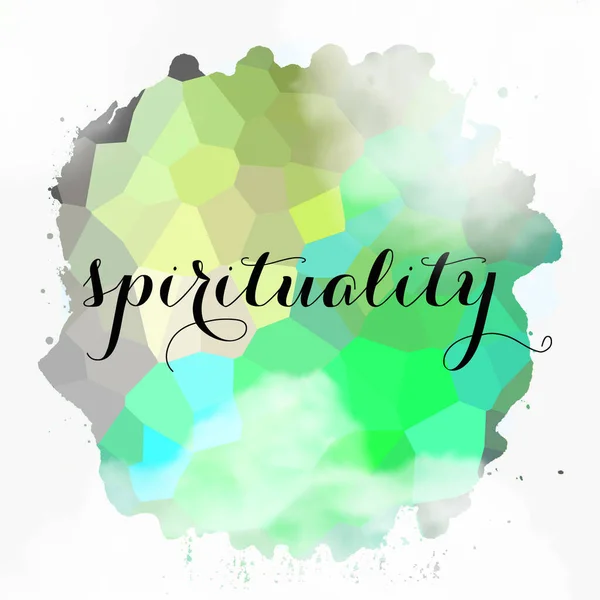 Spirituality Word Abstract Colorful Background — Stock Photo, Image