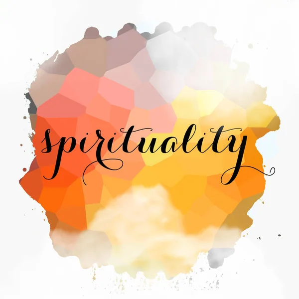 Spirituality Word Abstract Colorful Background — Stock Photo, Image