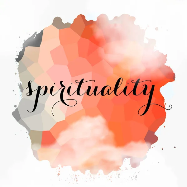 Spirituality Word Abstract Colorful Background — Stock Photo, Image