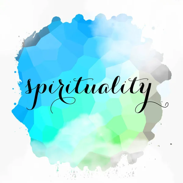 Spirituality Word Abstract Colorful Background — Stock Photo, Image