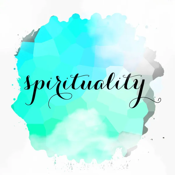 Spirituality Word Abstract Colorful Background — Stock Photo, Image