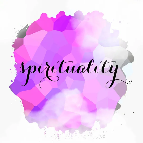 Spirituality Word Abstract Colorful Background — Stock Photo, Image