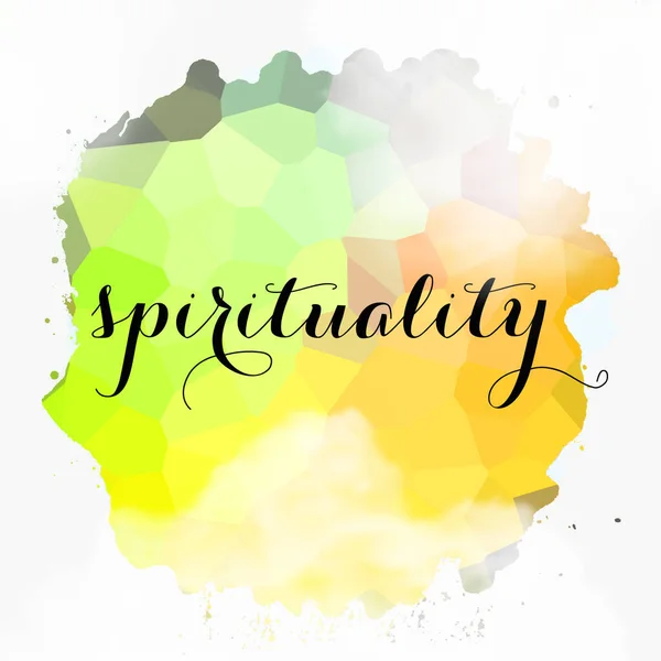 Spirituality Word Abstract Colorful Background — Stock Photo, Image