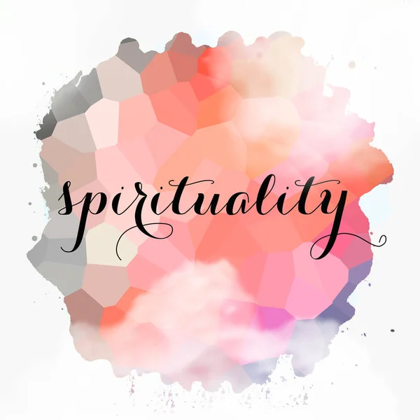 Spirituality Word Abstract Colorful Background — Stock Photo, Image