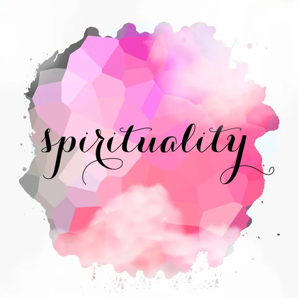 Spirituality Word Abstract Colorful Background — Stock Photo, Image