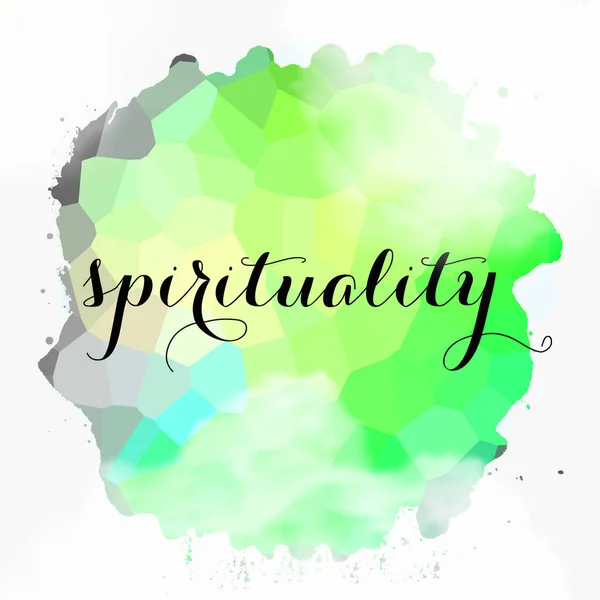 Spirituality Word Abstract Colorful Background — Stock Photo, Image