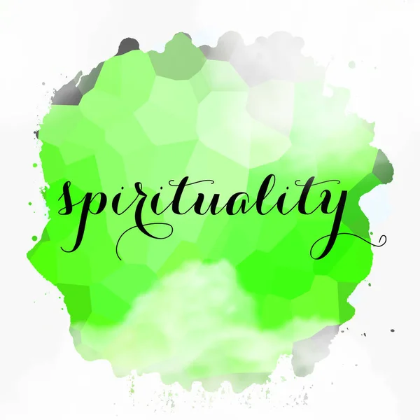 Cuvânt Spiritualitate Fundal Abstract Colorat — Fotografie, imagine de stoc