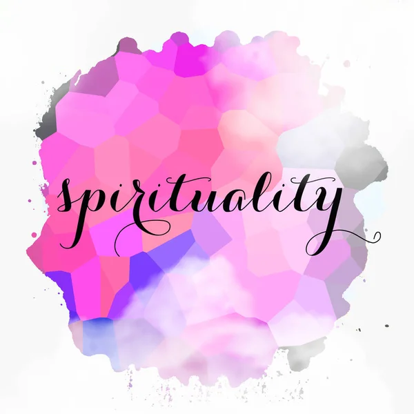 Spirituality Word Abstract Colorful Background — Stock Photo, Image