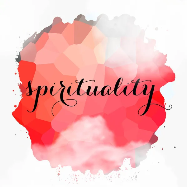 Spirituality Word Abstract Colorful Background — Stock Photo, Image