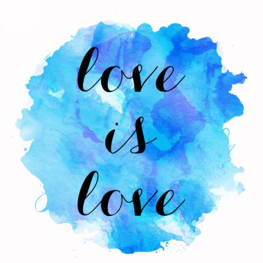 Aşk soyut renkli arkaplanda aşk metnidir.