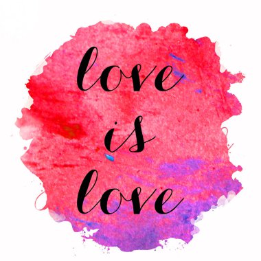 Aşk soyut renkli arkaplanda aşk metnidir.