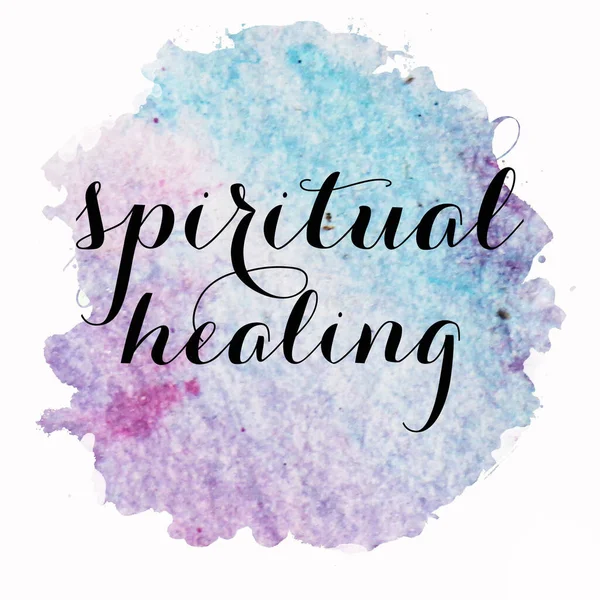 Spiritual Healing Text Abstract Colorful Background — Stock Photo, Image