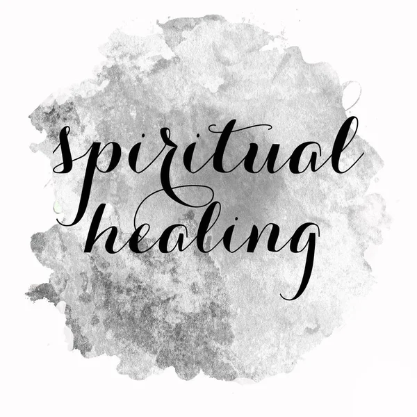 Spiritual Healing Text Abstract Colorful Background — Stock Photo, Image