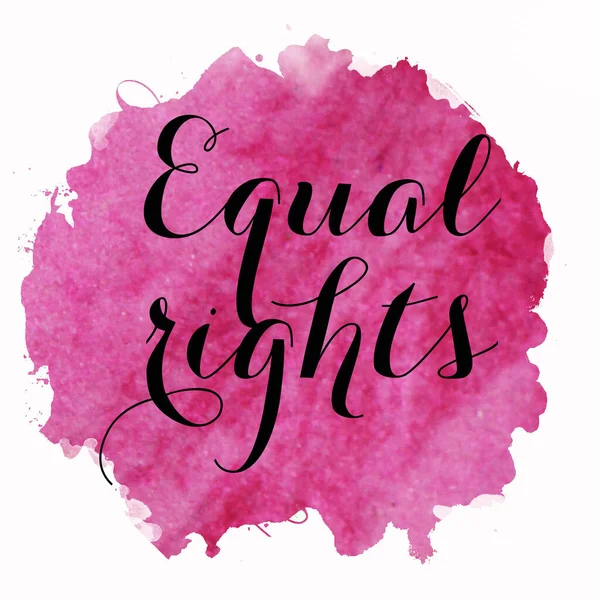 Equal Rights Text Abstract Colorful Background — Stock Photo, Image