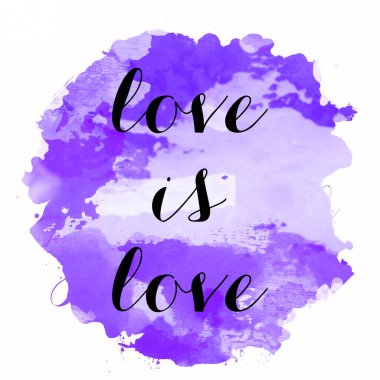 Aşk soyut renkli arkaplanda aşk metnidir.