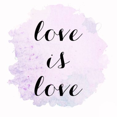 Aşk soyut renkli arkaplanda aşk metnidir.